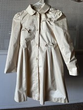 Vintage Rothschild Girls Victorian Raincoat Pale Gold 6x