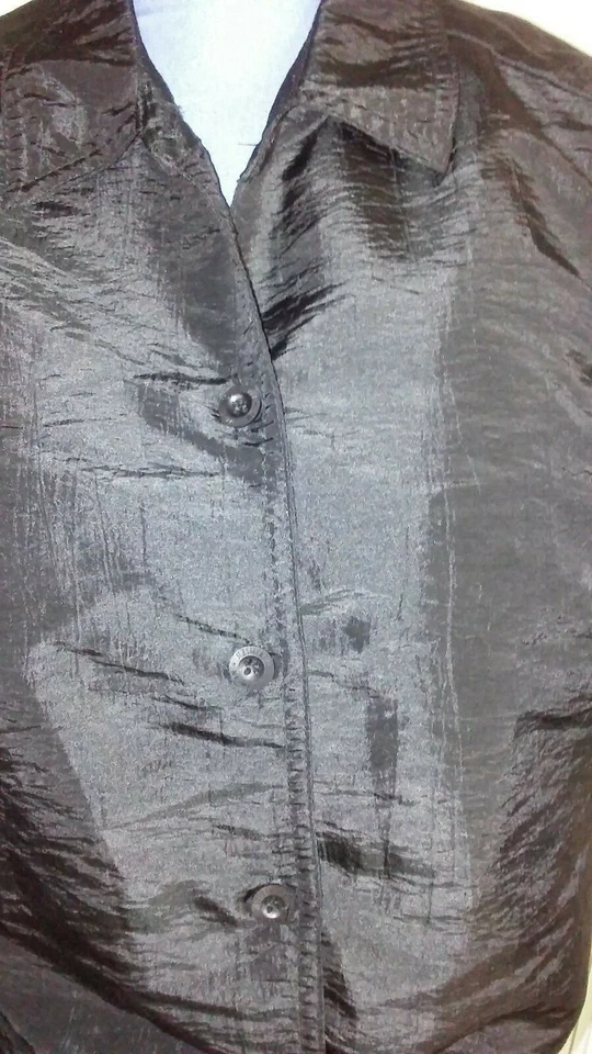 Брендовая черная блузка без рукавов MESMERIZE размер S - Изображение 2 из 4