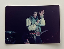 ELVIS PRESLEY ORIGINAL VINTAGE KODAK PHOTO ASHEVILLE, NC. JUL. 23 1975 SIGNED