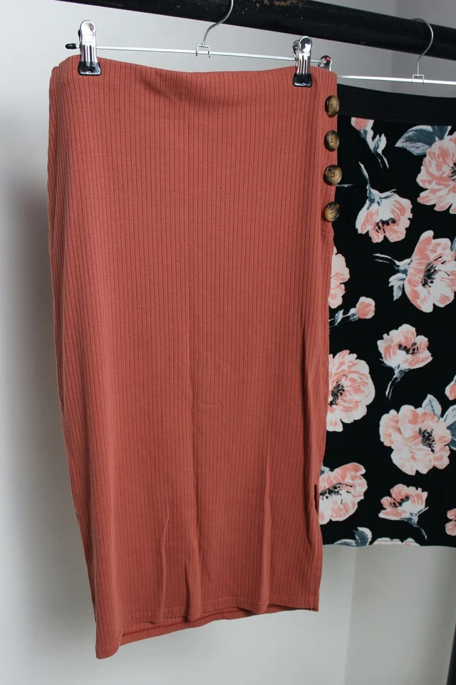 Paquete de 3 faldas lápiz elásticas Select George para mujer - talla 10 (VZ1) Foto 4 de 4