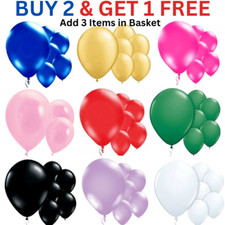 5" 10" inch PLAIN latex balloons WHOLESALE party birthday 5-50 Baloons wedding