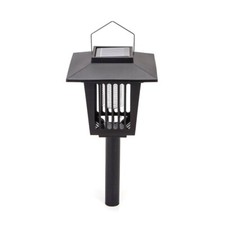 Lampioncino segnapassi Antizanzare Led Jail 0,03W Nero con pannello solare