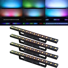 4PCS 100W RGB LED Wall Wash Light Bar DMX Stage DJ Party Light Warm + Cool White