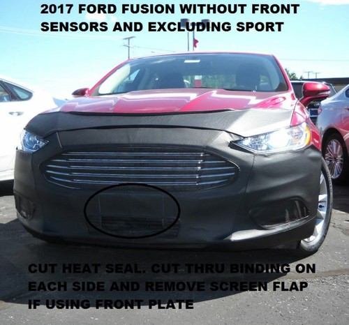 Lebra Front End Mask Bra Fits Ford Fusion 2017-2018 17 18 Without Park Assist - Picture 2 of 3