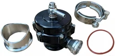 Black 50mm Blow off Valve BOV 18PSI Spring fits Tial Q V-Band Turbo Supercharge