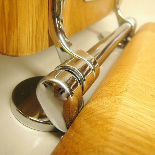 Heritage Replacement Wooden WC Seat Bar Hinge Set Chrome HY-JL6010 - Picture 4 of 4