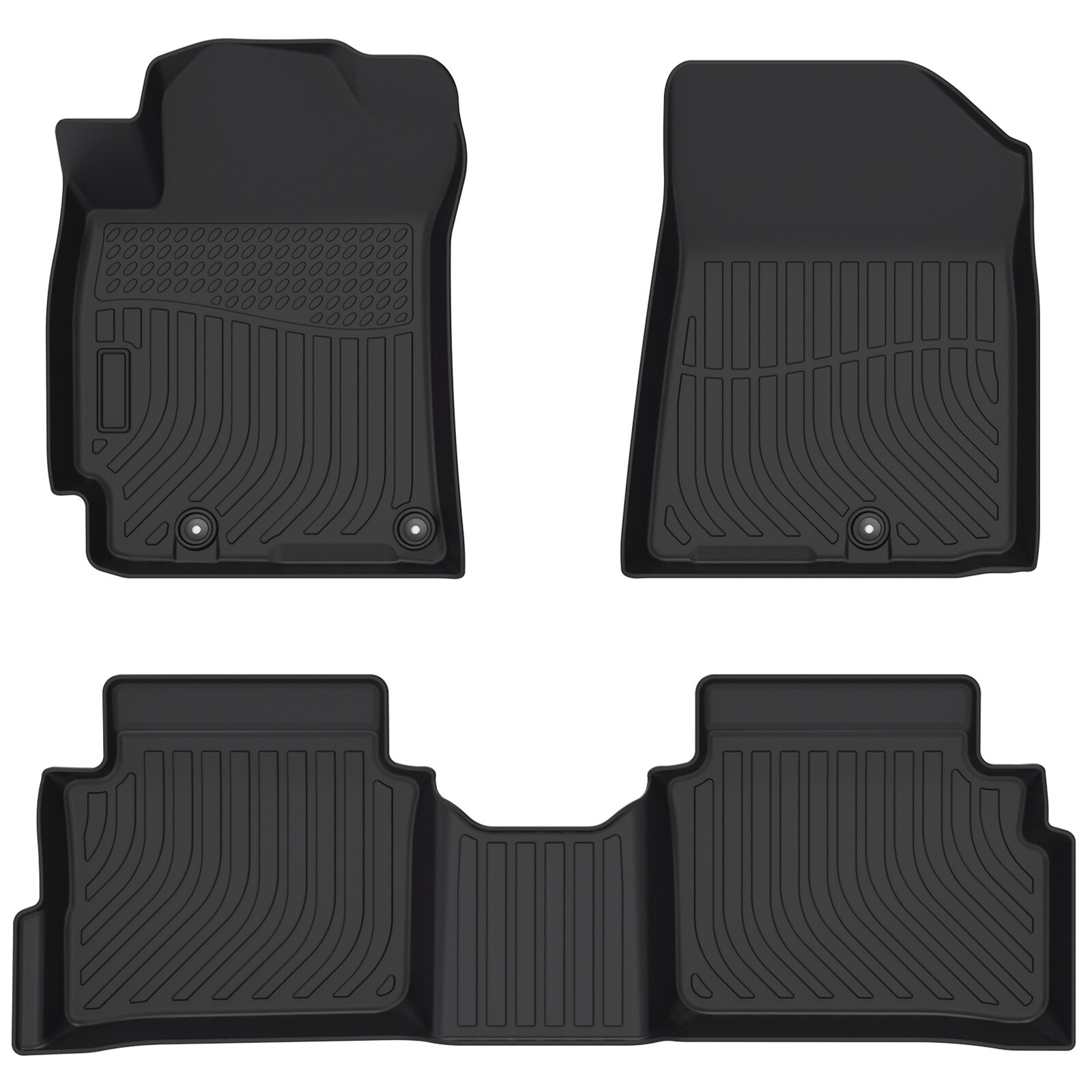 Weather FloorLiner Floor Mats for Kia Forte 2019-2023 1st 2nd Row Black