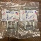 (2) Liberty Flag Pole Holder 3/4" Mounting Bracket for House Zinc Plated Steel