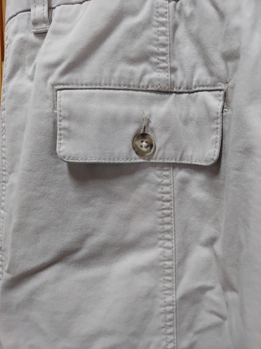 L.L. Falda Bean Talla 20 Pequeña Beige Caqui Algodón Línea A Bolsillos Ocultos con Cremallera - Imagen 5 de 9