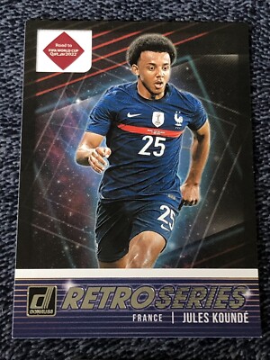 2021-22 Donruss Soccer Jules Kounde France Retro Series #9 Road to