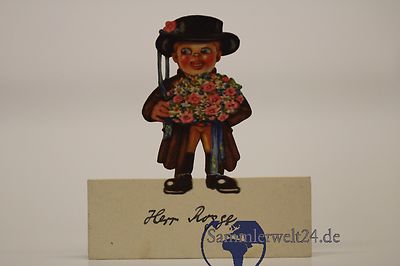  alte Platzkarte Schwarzwald Junge  vintage old reservation card um 1920