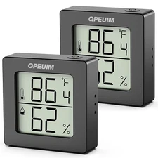 2 Pcs Digital Hygrometer Indoor Mini Thermometer Humidity Meter Room Monitor ℉/℃