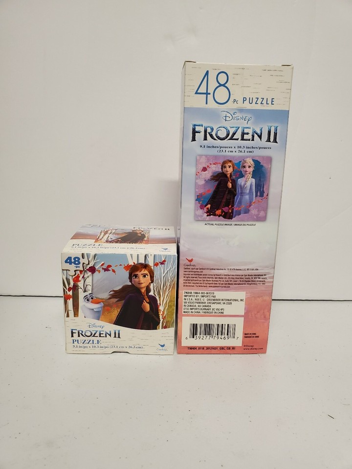 Disney Frozen 2~ 48 Piece Jigsaw Puzzle~ Lot of 2 boxes ~ Brand New | eBay