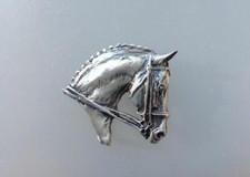 Dressage Horse belt buckle pewter Forge Hill Sculpture equestrian jewelry