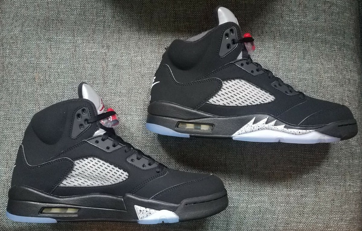 Nike Air Jordan 5 Retro OG Black Metallic 2016 US 10 Brand
