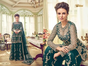 sharara frock suit