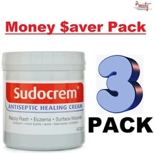 3 x Sudocrem Antiseptic Healing Cream 400g - Exp07/2026, Free Shipping to U.S
