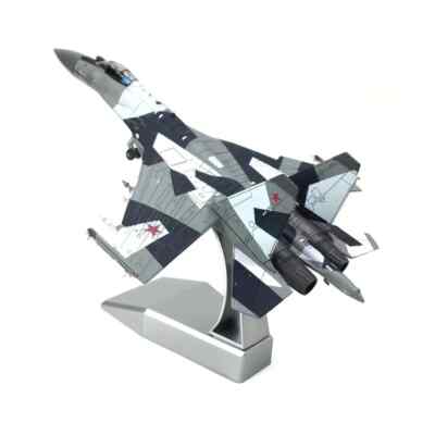 Suchoi SU-35 Flanker Jet, Steckbausatz, 1:100 , fertig bemalt, neu, 33 Teile