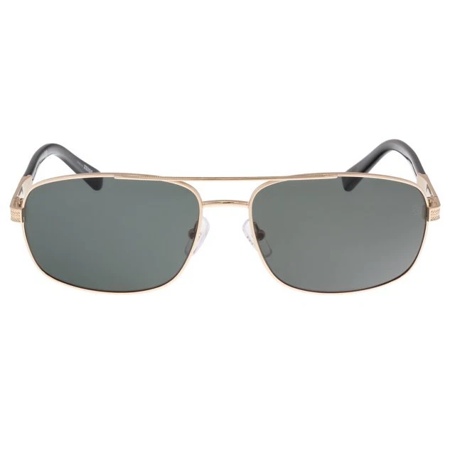 Gafas de sol para hombre Ermenegildo Zegna EZ0012 28N dorado rectangular verde 61-16-140 mm Foto 2 de 4