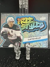 CLAYTON KELLER--2022-23 UPPER DECK--FREESTYLES--UTAH HOCKEY--FREE SHIPPING