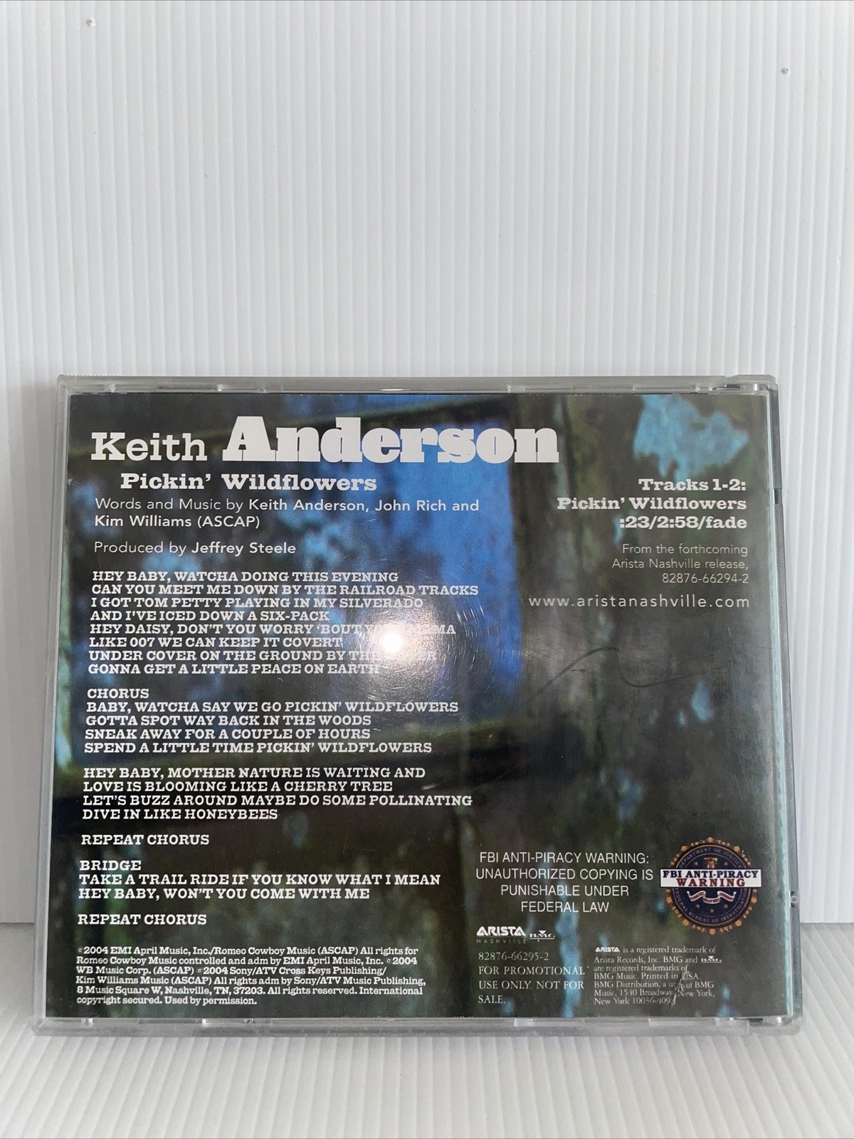 (Keith Anderson) Pickin Flowers 2004 CD eBay