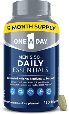 Men'S Multivitamin 50+ Daily Essentials | Multivitamin for Men 50 plus Suppor...