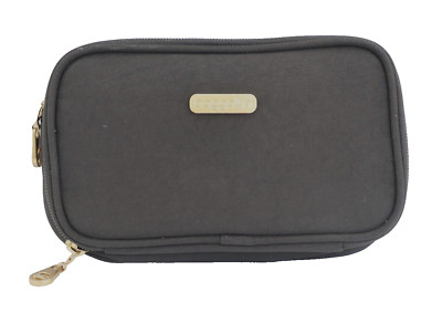 Baggallini Black Travel Two Compartment Zipper Cosmetic Makeup Bag New No tag
