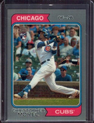 CHRISTOPHER MOREL 2023 Topps Heritage Chrome #110 Silver Refractor RC #366/374