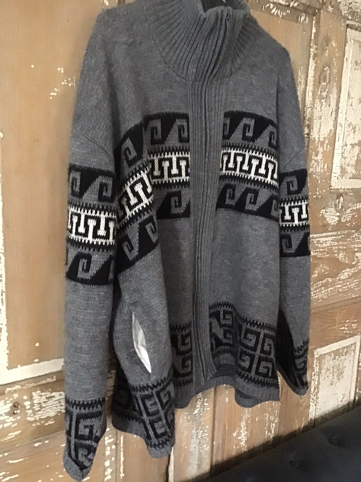 Milford Sportswear Men’s 3X Zip Cardigan Gray Black pockets eBay