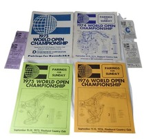 Autographed Jack Nicklaus & More Golf World Championship Pairing Sheets 1970s NC