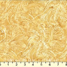 Hoffman Batiks Fabric - Bali Batik - N2904-118 Honey Scrolly Bird