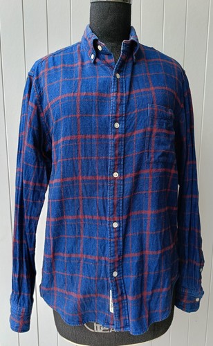 Journal Standard Relume plaid blue indigo flannel small shirt - Picture 2 of 14