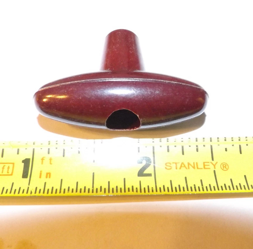 1 D.A.M. Quick 220 330 103 238 Fishing Reel Handle Knob Burgundy NOS #100-149