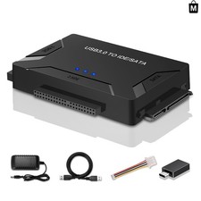 SATA IDE to USB 3.0 Adapter with 5 Gbps Transfer Rate External Power Supply