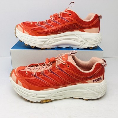 Hoka Men's U Mafate Three 2 Tomato / Vermillion Sneakers Size 9 M - Medium*