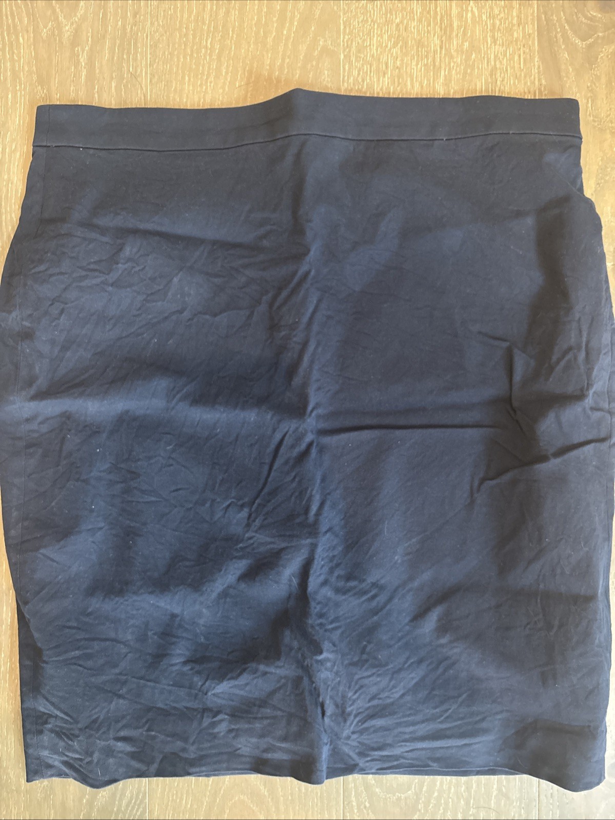 J.CREW Navy Blue Knee-Length Pencil Skirt with Side Zip