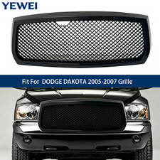Fit Black Grille 2005 2006 2007 Dodge Dakota 55077608aa 104-01864a Grill Front Fit Black Grille 2005 2006 2007 Dodge Dakota 55077608aa 104-01864a Grill Front
