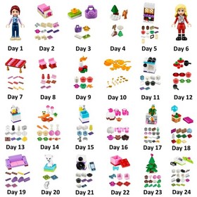 Lego Friends Christmas Advent Calendar 41040 Complete Set without a Box