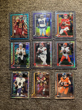 2025 Topps Chrome Football Lot: Williams /75 Amos /199 Mahomes Maye Shedeur more