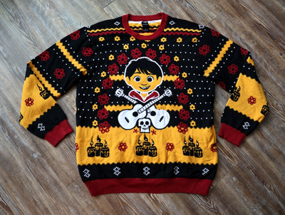 Disney Pixar Coco Miguel Light Up Holiday Sweater Adult Unisex Large
