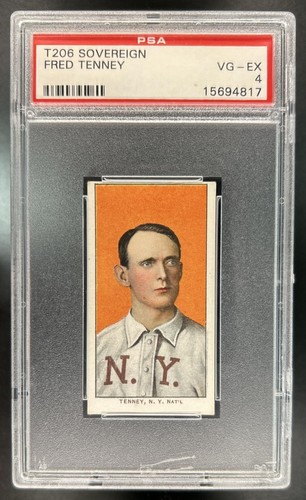 1909-11 T206 Fred Tenney Sovereign 150 PSA 4 VG EX
