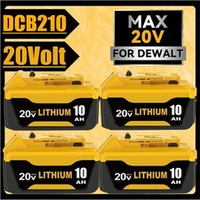 2-4 PACK for DeWalt DCB210 20V MAX 10 Ah Li-Ion Battery 20 Volt DCB206 DCB205