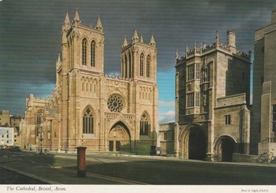 John Hinde Bristol Kathedrale Postkarte Avon England 2DC 653 topographisch