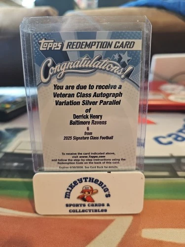2025 Topps Signature Derrick Henry Veteran Class Autographs (RAW)