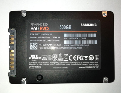 Samsung 860 EVO 500GB 2,5 Zoll SATA III Interne SSD