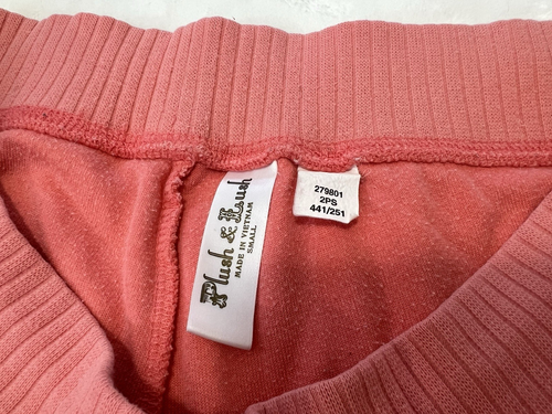💖Plush & Lush VS Coral Terry Cloth Tracksuit Hoodie & Pants Set Size S - Picture 18 of 19