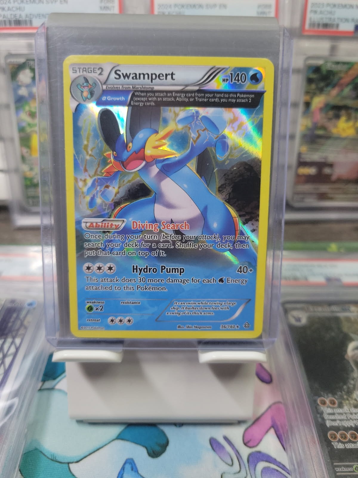 Swampert 36/160 XY Primal Clash Holo Pokemon Card LP