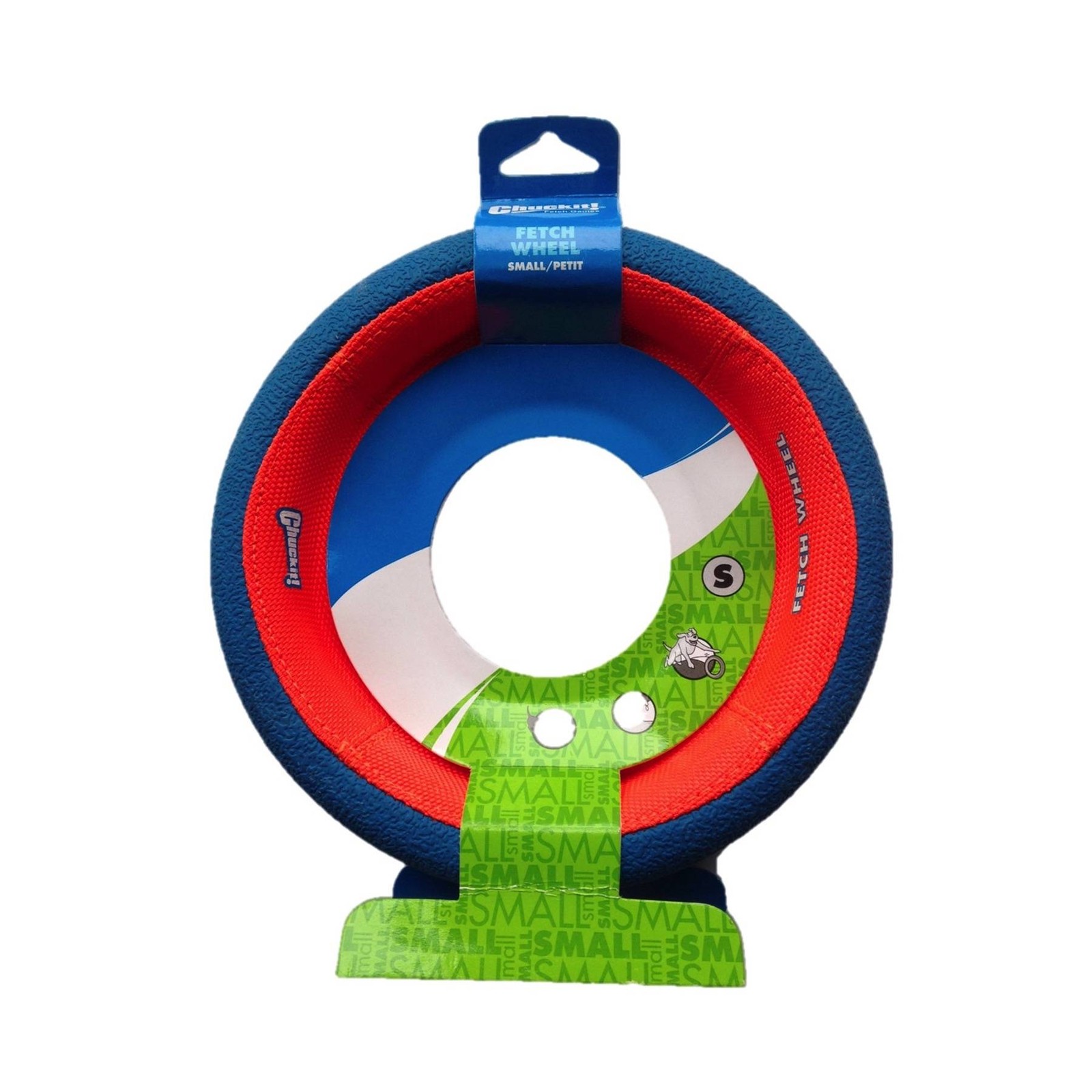 Chuckit FETCH WHEEL Small Dog Fetch Tug-A-War Toy Rolling Fr