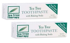 Tea Tree Therapy Toothpaste with Baking Soda 5 Oz Pack of 2