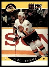 1990-91 Pro Set Jyrki Lumme Rookie Vancouver Canucks #300